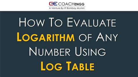 How To Use Log Table Part 1 Find Logarithm Of Any Number Using Log