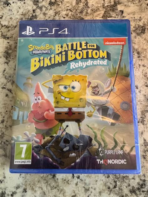 Spongebob Squarepants Battle For Bikini Bottom Rehydrated PS4 Brand New Sealed Walmart