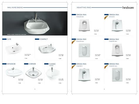 Ceramic Hindware Wall Hung Basins And Indian Pans Wash Basin Type