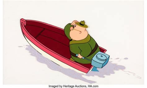 Hooked Bear Ranger J Audubon Woodlore Production Cel Walt Disney 1956