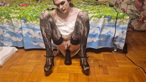 Springen Auf Gro En Sexspielzeug Dildo Analfaust Xhamster