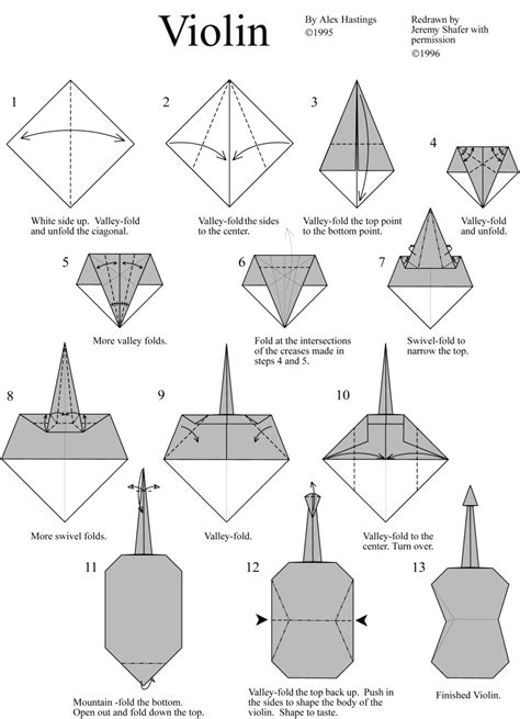 Origami Musical Instruments | Free Instructions | Origami Resource Center