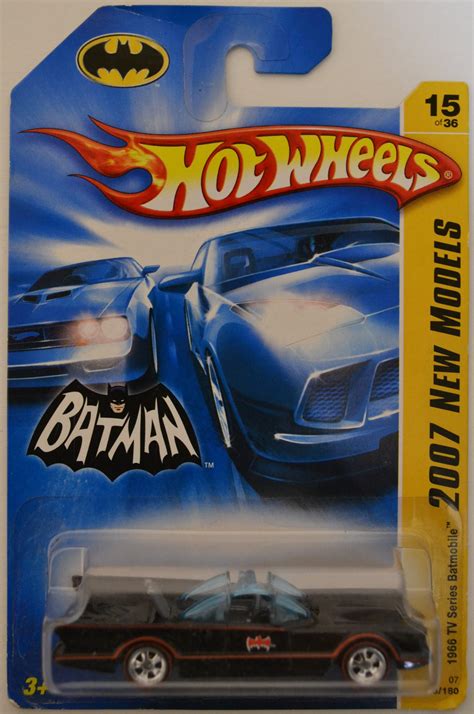 1966 TV Series Batmobile Custom Made Hot Wheels With Real Rider Rubber Wheels HW 2007 New Models