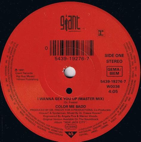 Color Me Badd I Wanna Sex You Up Inch Vinyl Single Inch Record Classical Co Uk
