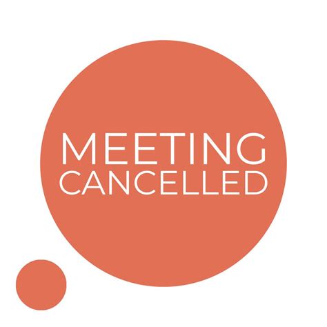 april meeting cancelled tinnitus rooms