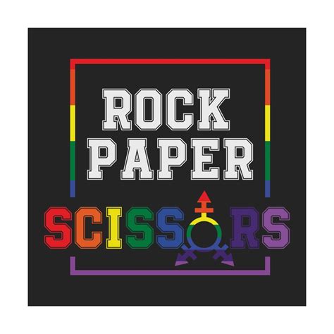 Rock Paper Scissors Lesbian Pride Rainbow LGBT Svg Lgbt Svg Inspire Uplift