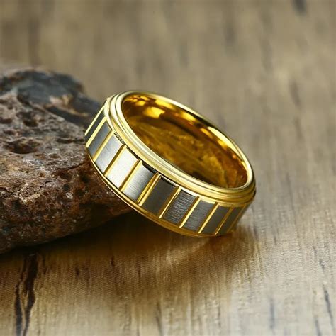 8 мм мужское матовое кольцо из карбида вольфрама горизонтальные канавки ...