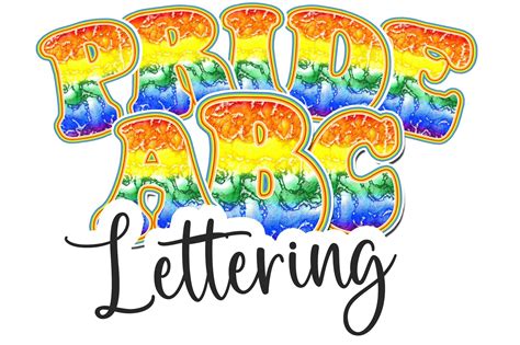Pride Month Gay Pride Flag Lettering Png Graphic By Thedigitaldeli Creative Fabrica