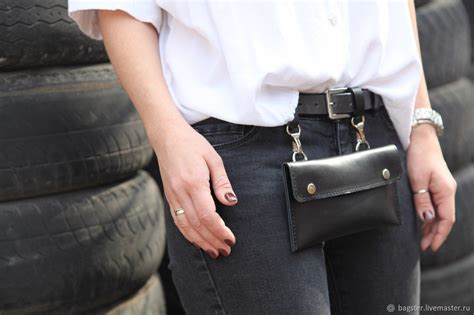 Сумка на пояс из натуральной кожи (ремень в комплекте) в интернет ...