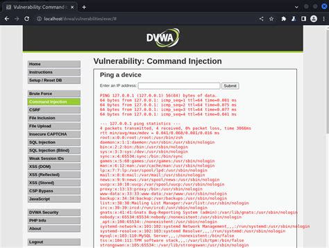 Inyección de comandos en DVWA KeepCoding Bootcamps