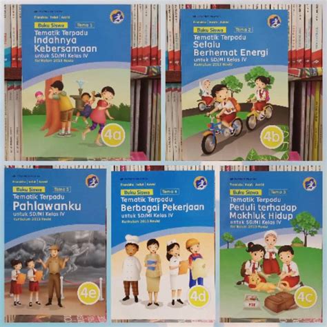 Jual Buku Siswa Tematik Terpadu SD Kelas 4 Semester 1 Erlangga Shopee