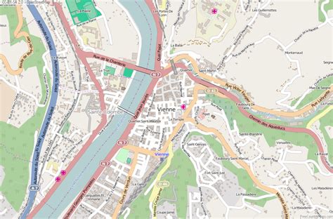 Vienne Map France Latitude And Longitude Free Maps