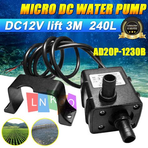 Mini Water Pump Dc V M L H Ultra Quiet Brushless Motor Submersible