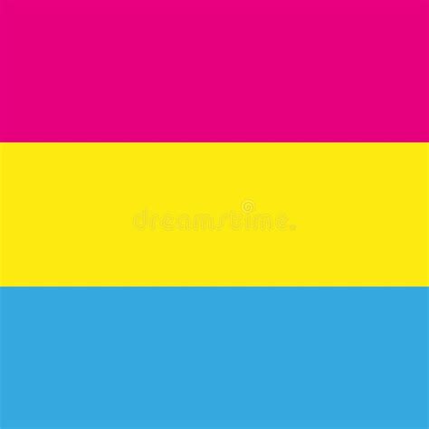 Bandeira Lisa Da Cor Pansexual Do Símbolo Do Lgbt Do Movimento Minorias