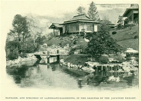 Pavilion And Specimen Of Landscape Gardening In The Grounds Of The