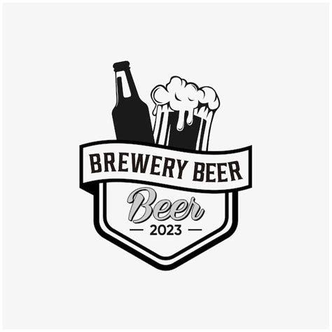 Premium Vector Vintage Beer Brewery Logo Badge Emblem Design Inspiration