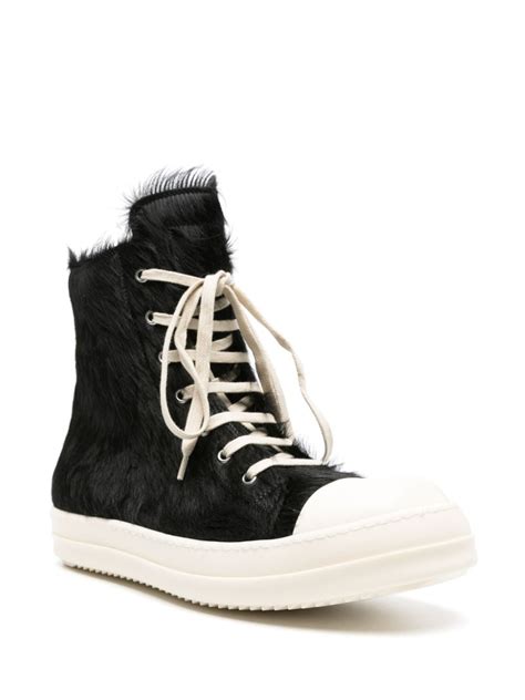 Rick Owens Leather High Top Sneakers Farfetch