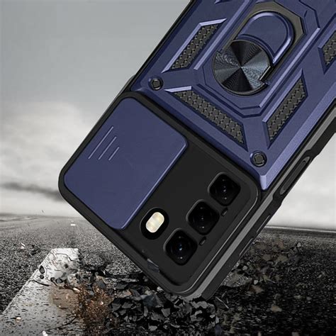 Etui Pancerne Do Infinix Hot 50 Pro 4G CamShield Slide Niebieskie Sklep XGSM Pl