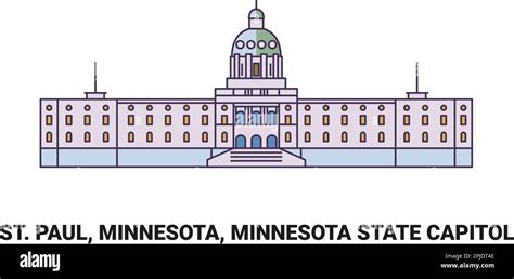 Minnesota State Capitol Dome Stock Vector Images Alamy