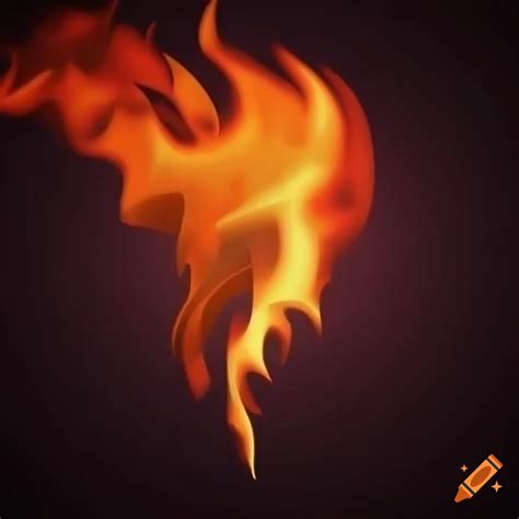 Realistic Fire Logo In 8k Resolution On Craiyon
