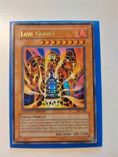 Yu Gi Oh Lava Golem IOC SE4 Ultra Rare Limited Edition Near Mint