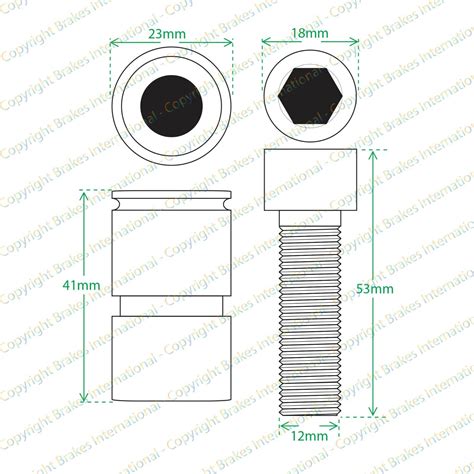 Front Brake Caliper Slider Pins Guide Kit Fits Vauxhall Carlton