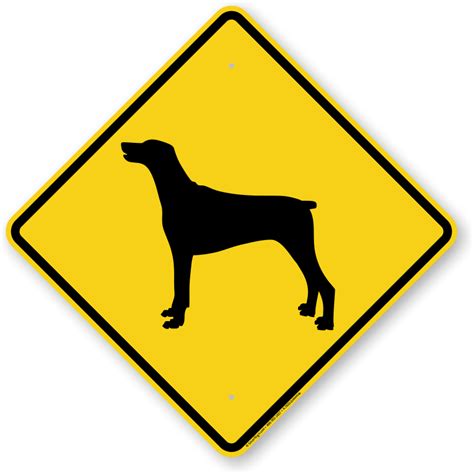 Doberman Guard Dog Signs