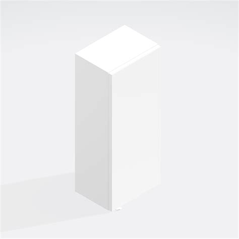 Bathroom 720mm High Single Mirrored Wall Unit Express Lucente