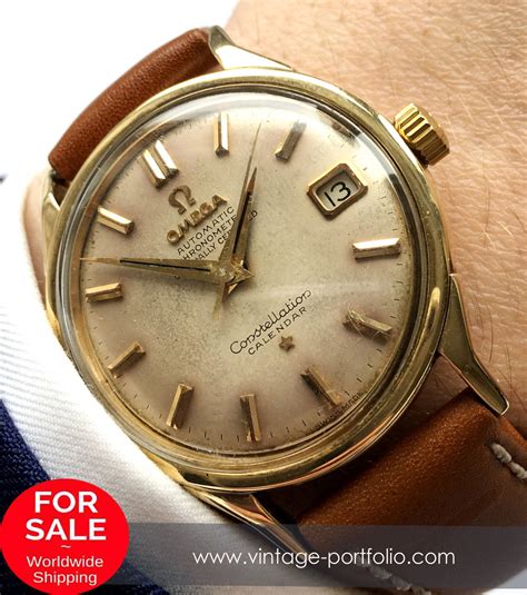 Serviced Omega Constellation Solid Gold Cream Automatic Vintage