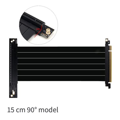 PCI-E 3.0 16X 90 градусов PCI-E Удлинительный кабель для видеокарты ...