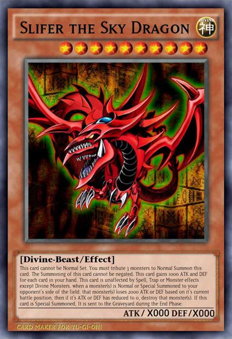 Yu-Gi-Oh! Custom Card: Slifer the Sky Dragon by MetaKnight894 on DeviantArt