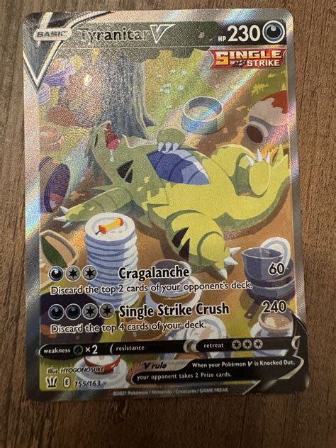 Pokémon TCG Tyranitar V Sword Shield Battle Styles 155 163 Holo