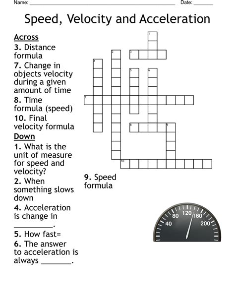 Speed Acceleration And Velocity Worksheets