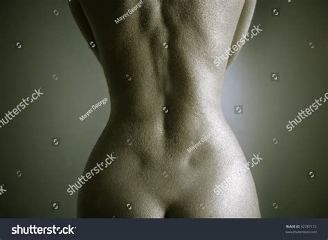 Elegant Body Art Nude Woman Silver Make Up Stock Photo 32787172 Shutterstock