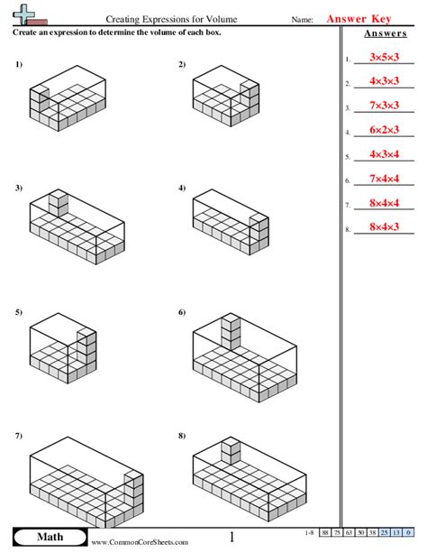 Volume Of A Rectangular Prism Worksheets Worksheets Library