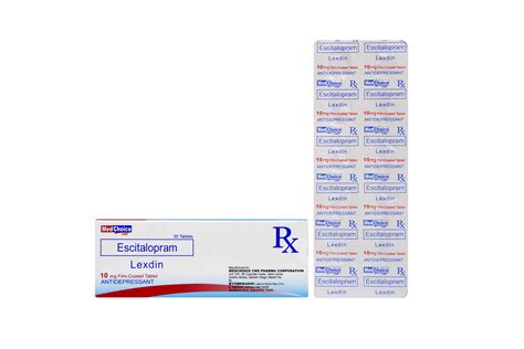 Lexdin Escitalopram Film Coated Tablet Medchoice Pharma