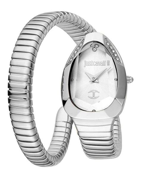 Just Cavalli Signature Snake Watch | Lyst