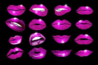 Lips Sex Pink Icon Women Royalty Free Vector Image