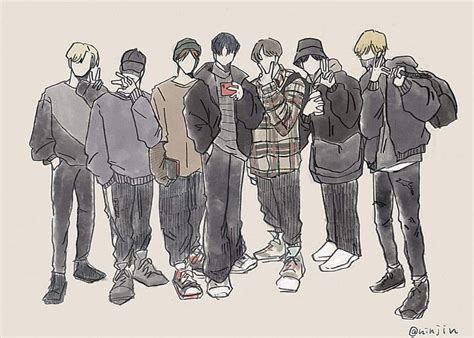 Enhypen Fan Art Kpop Drawings Sketches Fan Art
