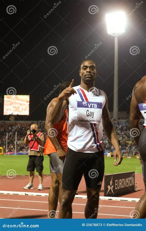 Tyson Gay Mens M World Athletics Final Editorial Stock Photo Image Of League Gold
