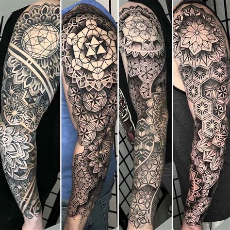 Geometric Tattoo Sleeve Women