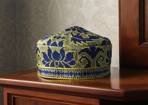 Uzbek Hand Embroidered Skull Cap Hatethnic Kufi Hathandmade