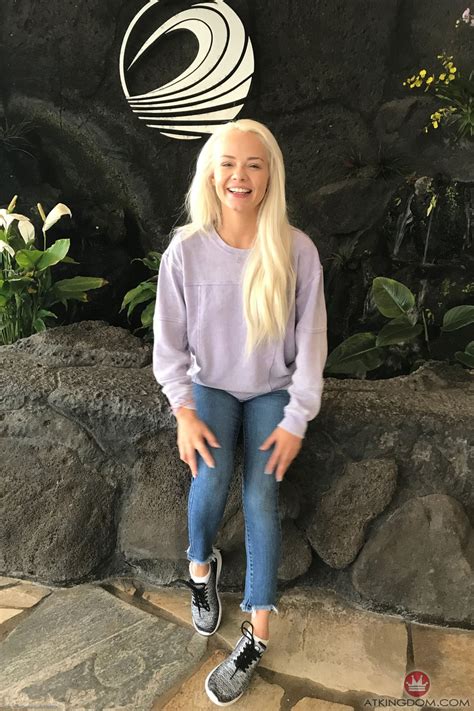 Short Blonde Elsa Jean Posing Half Naked And Dressed Up In A Compilation CoedCherry