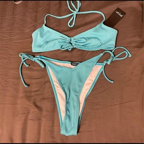Nasty Gal Swim New Blue Nasty Gal Bikini Set Poshmark