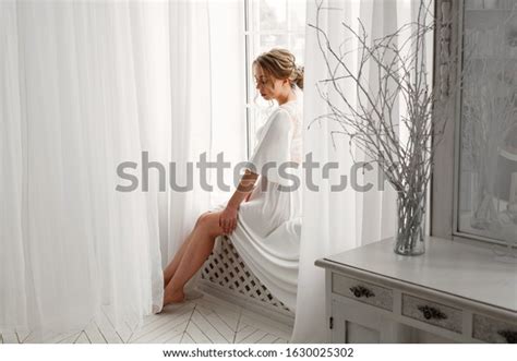 Sexy Smiling Blonde Bride Underwear Bedroom Stock Photo 1630025302 Shutterstock