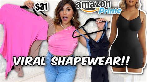 🚨BETTER THAN SKIMS?!?🚨 AMAZON VIRAL SHAPERX SHAPEWEAR!! TRYON HAUL ...