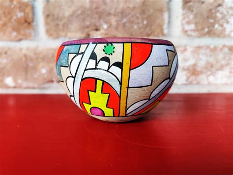Tesuque Pueblo Pottery Bowl Native American Art Pueblo Pottery Etsy