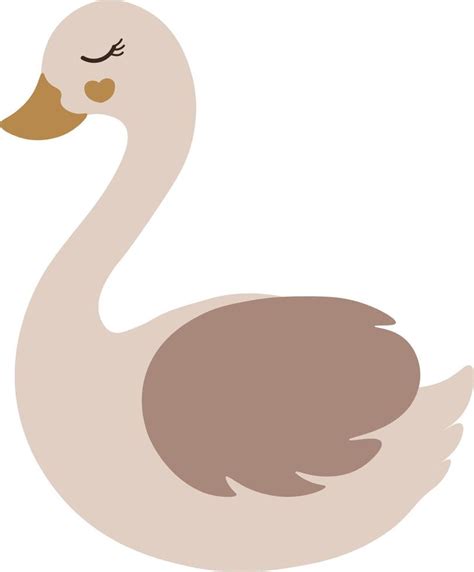 Swan cartoon in transparent background 21691590 Vector Art at Vecteezy