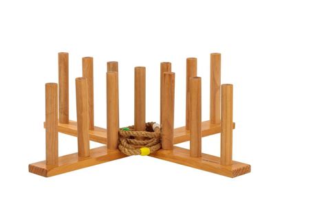 Giant Wooden Rope Ring Toss Quoits Outdoor Game Set Ring Toss