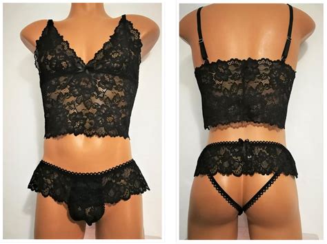 Sissy Lingerie Men Lingerie Gay Lingerie Blue Lingerie Etsy